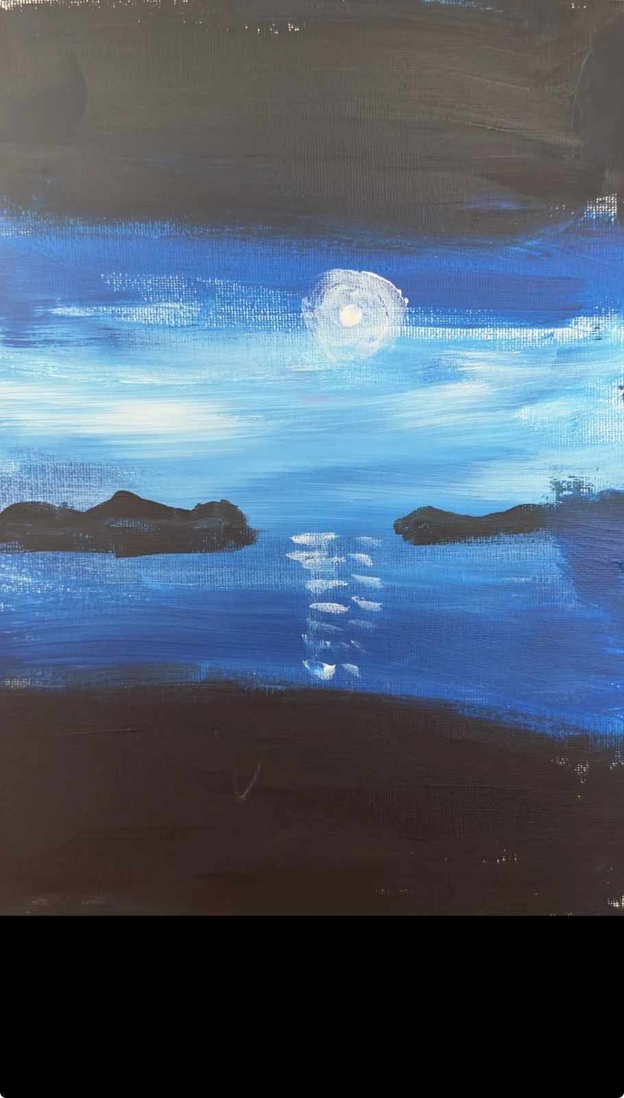 L’Obscurité Bleue, peinture originale de Khaleesi