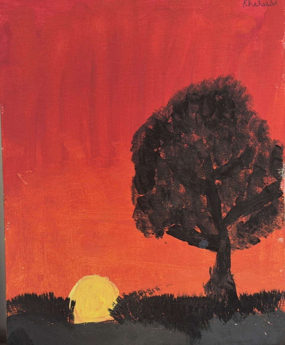 Le Soir de la Nature, peinture originale de Khaleesi