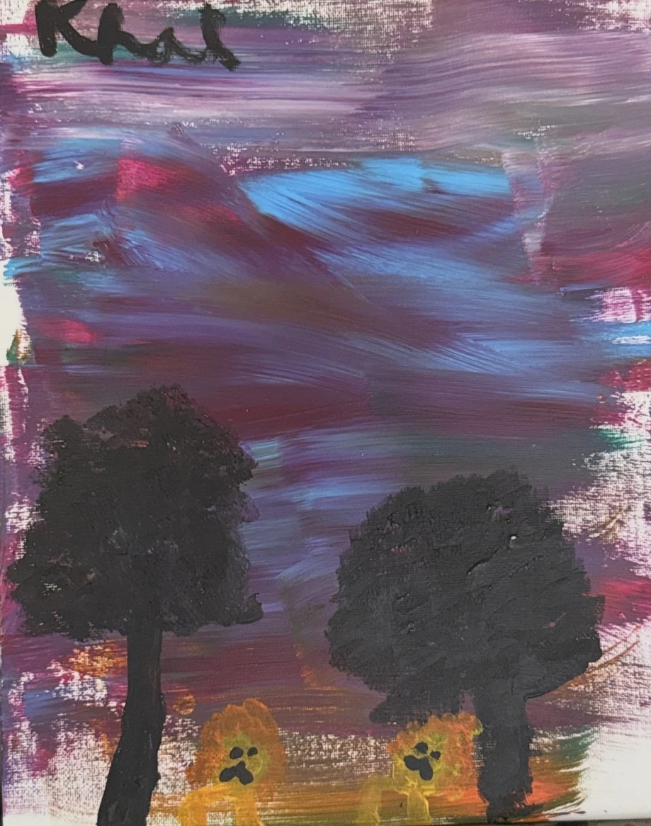 La Terre des Lions, peinture originale de Khaleesi